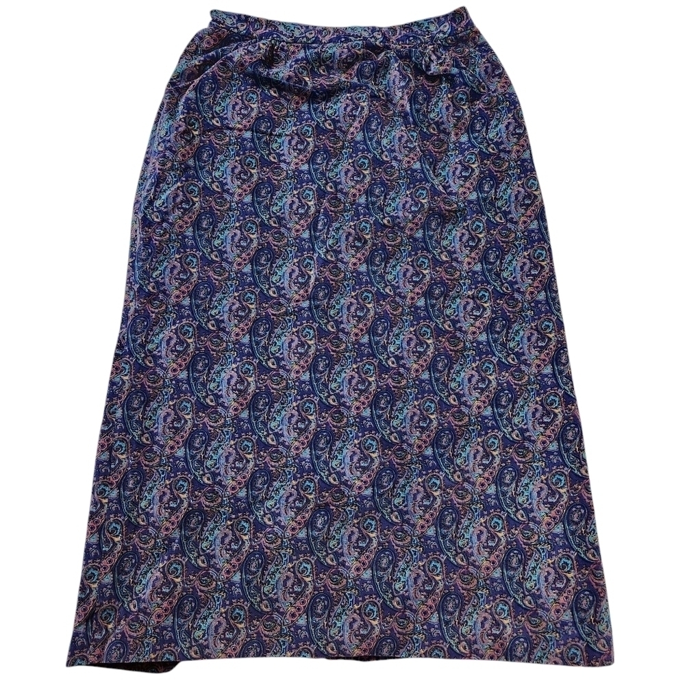 Vintage Ms Sero Paisley Maxi Skirt Sz 14